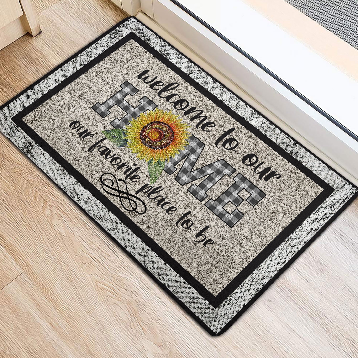 Ohaprints-Doormat-Outdoor-Indoor-Welcome-To-Our-Home-Sunflower-Housewarming-Rubber-Door-Mat-1960-