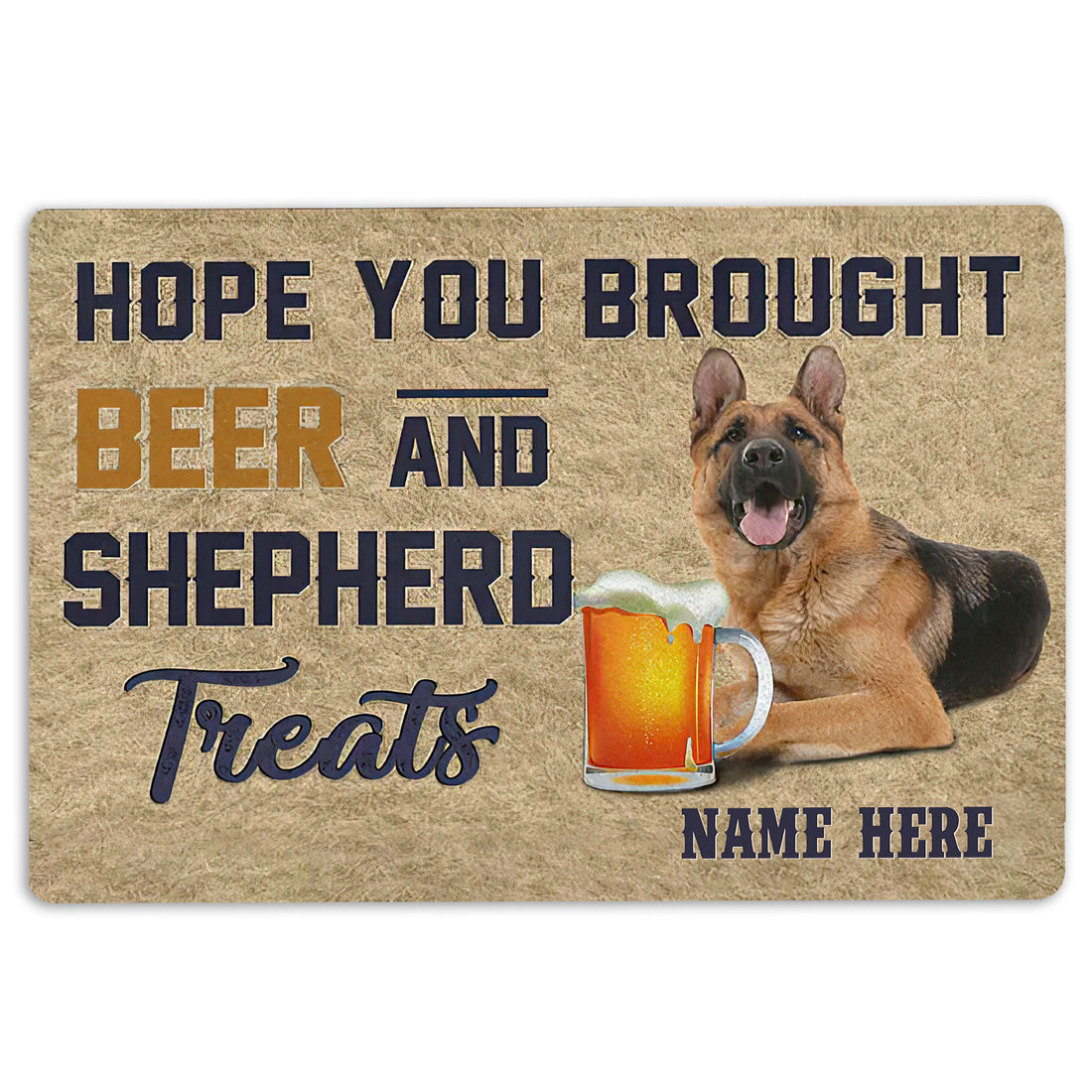 Ohaprints-Doormat-Outdoor-Indoor-Brought-Beer-And-Shepherd-Treat-Custom-Personalized-Name-Rubber-Door-Mat-1969-18'' x 30''