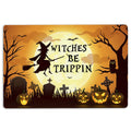 Ohaprints-Doormat-Outdoor-Indoor-Halloween-Orange-Night-Witches-Be-Trippin-Rubber-Door-Mat-16-18'' x 30''