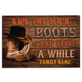 Ohaprints-Doormat-Outdoor-Indoor-Wood-Cowboy-Cowgirl-Brown-Western-Custom-Personalized-Name-Rubber-Door-Mat-320-18'' x 30''