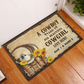 Ohaprints-Doormat-Outdoor-Indoor-Cowboy-Cowgirl-Boots-Couple-Sunflower-Custom-Personalized-Name-Rubber-Door-Mat-449-