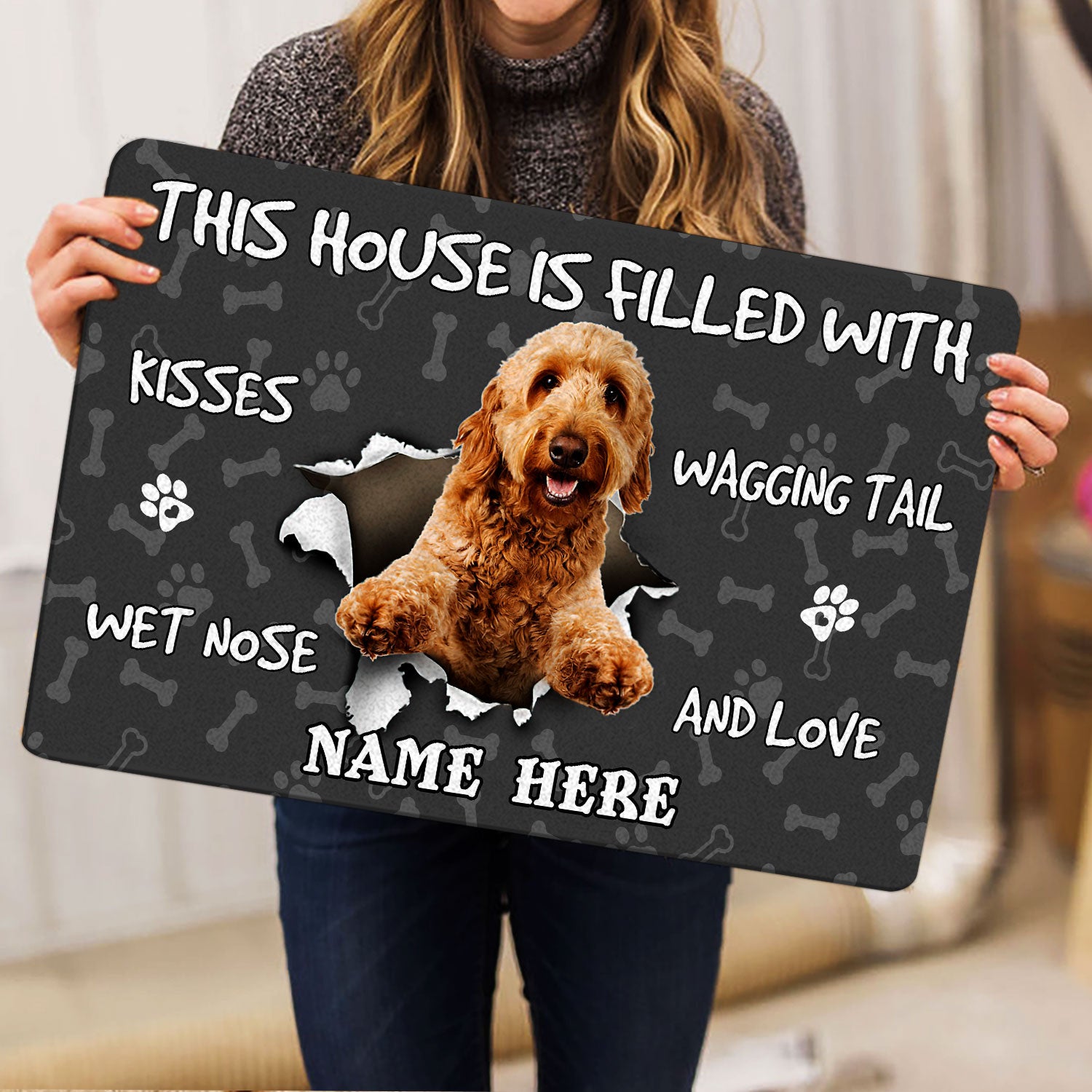 Ohaprints-Doormat-Outdoor-Indoor-Goldendoodle-Dog-Lover-Pawprint-Grey-Custom-Personalized-Name-Rubber-Door-Mat-1376-