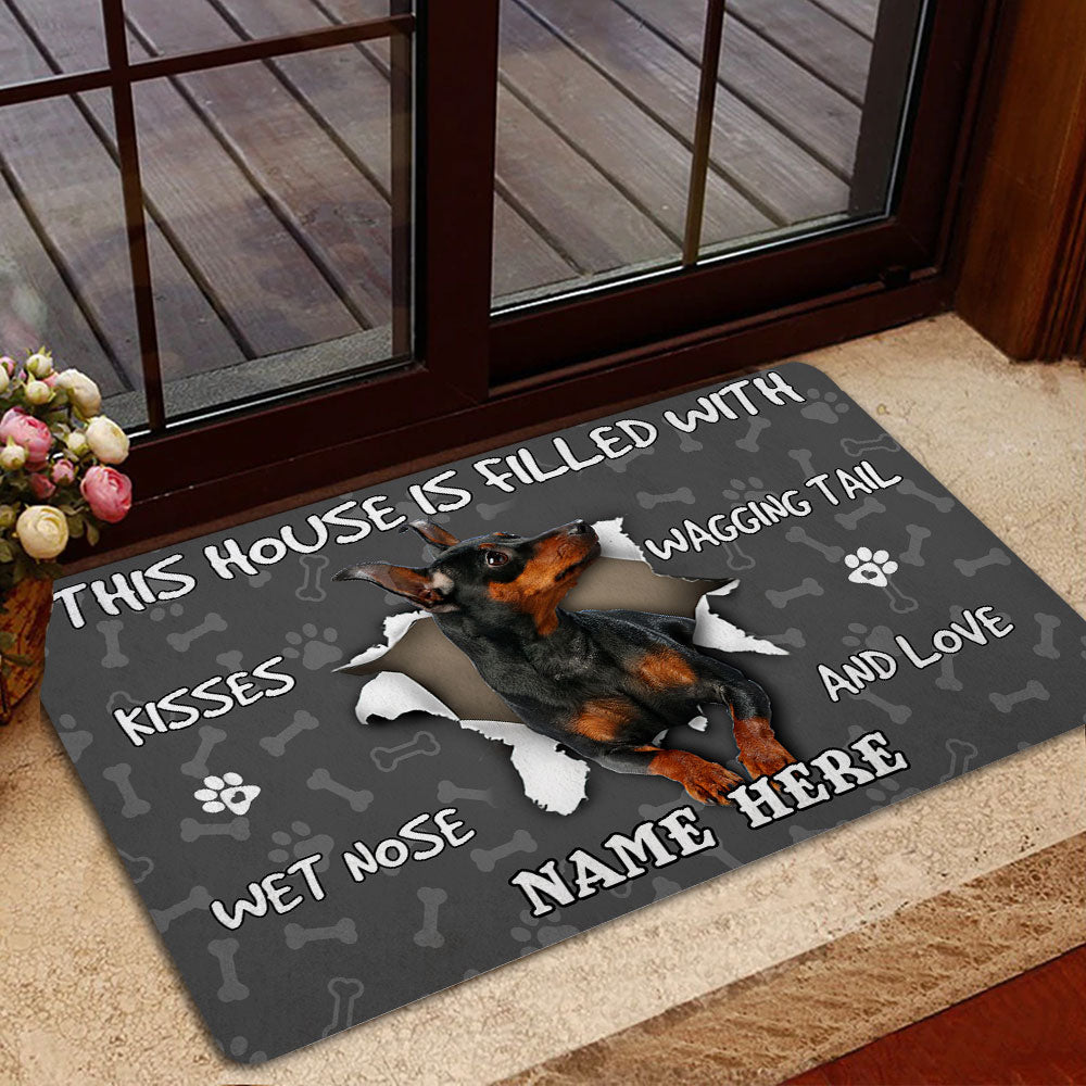 Ohaprints-Doormat-Outdoor-Indoor-Miniature-Pinscher-Dog-Lover-Pawprint-Custom-Personalized-Name-Rubber-Door-Mat-1378-