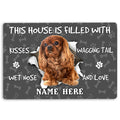 Ohaprints-Doormat-Outdoor-Indoor-Cavalier-King-Charles-Spaniel-Dog-Lover-Custom-Personalized-Name-Rubber-Door-Mat-1385-18'' x 30''