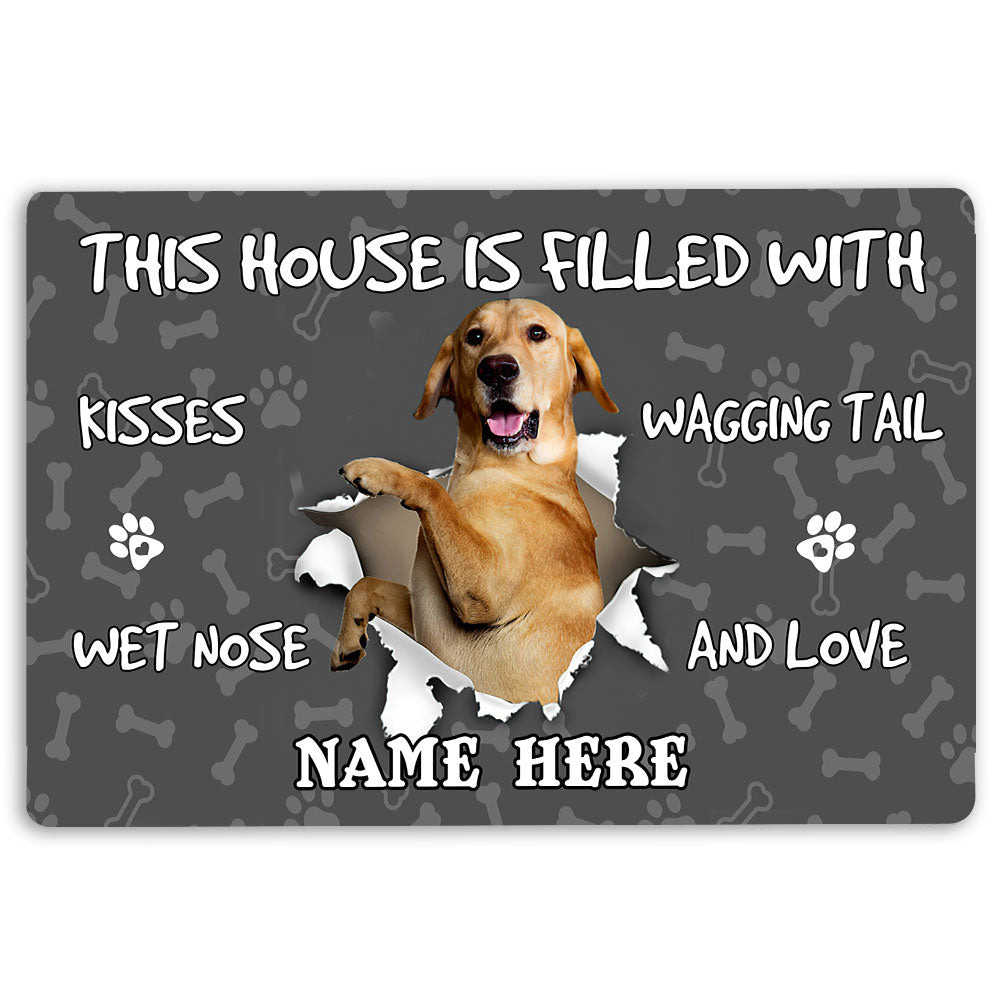 Ohaprints-Doormat-Outdoor-Indoor-Labrador-Retriever-Dog-Lover-Pawprint-Custom-Personalized-Name-Rubber-Door-Mat-1387-18'' x 30''