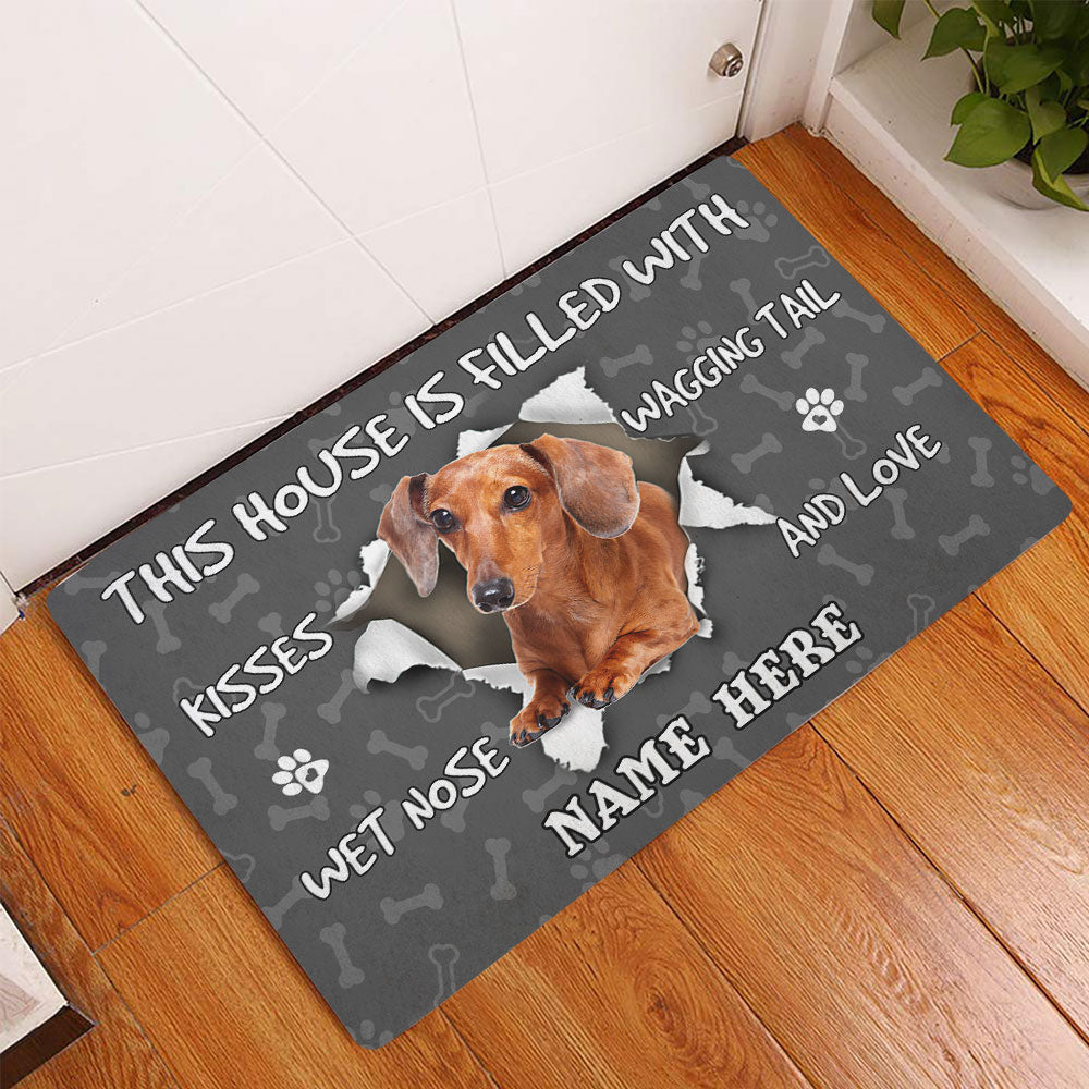 Ohaprints-Doormat-Outdoor-Indoor-Dachshund-Dog-Lover-Pawprint-Grey-Custom-Personalized-Name-Rubber-Door-Mat-1391-