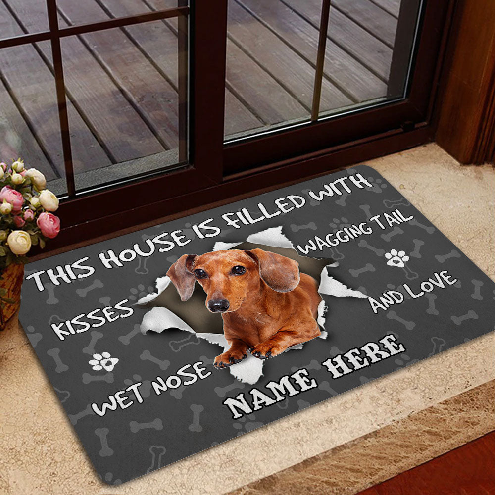 Ohaprints-Doormat-Outdoor-Indoor-Dachshund-Dog-Lover-Pawprint-Grey-Custom-Personalized-Name-Rubber-Door-Mat-1391-