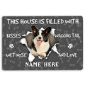 Ohaprints-Doormat-Outdoor-Indoor-Corgi-Dog-Pet-Lover-Pawprint-Grey-Custom-Personalized-Name-Rubber-Door-Mat-1395-18'' x 30''