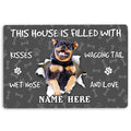 Ohaprints-Doormat-Outdoor-Indoor-Rottweiler-Dog-Pet-Lover-Pawprint-Grey-Custom-Personalized-Name-Rubber-Door-Mat-1396-18'' x 30''