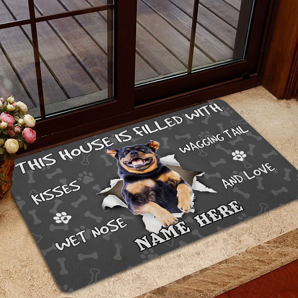 Ohaprints-Doormat-Outdoor-Indoor-Rottweiler-Dog-Pet-Lover-Pawprint-Grey-Custom-Personalized-Name-Rubber-Door-Mat-1396-