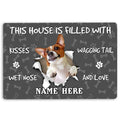 Ohaprints-Doormat-Outdoor-Indoor-Jack-Russell-Dog-Lover-Pawprint-Grey-Custom-Personalized-Name-Rubber-Door-Mat-1397-18'' x 30''