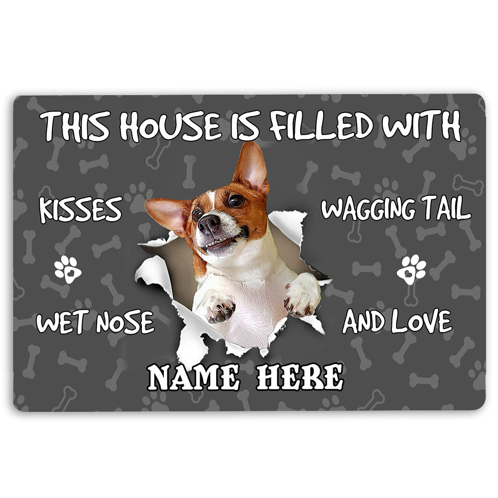 Ohaprints-Doormat-Outdoor-Indoor-Jack-Russell-Dog-Lover-Pawprint-Grey-Custom-Personalized-Name-Rubber-Door-Mat-1397-18'' x 30''