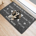 Ohaprints-Doormat-Outdoor-Indoor-Husky-Dog-Pet-Lover-Pawprint-Grey-Custom-Personalized-Name-Rubber-Door-Mat-1398-