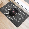 Ohaprints-Doormat-Outdoor-Indoor-Black-Pug-Dog-Pet-Lover-Pawprint-Grey-Custom-Personalized-Name-Rubber-Door-Mat-1410-