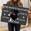 Ohaprints-Doormat-Outdoor-Indoor-Black-Pug-Dog-Pet-Lover-Pawprint-Grey-Custom-Personalized-Name-Rubber-Door-Mat-1410-