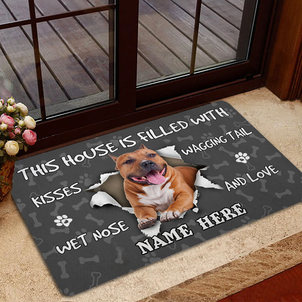 Ohaprints-Doormat-Outdoor-Indoor-American-Staffordshire-Terrier-Dog-Grey-Custom-Personalized-Name-Rubber-Door-Mat-1416-