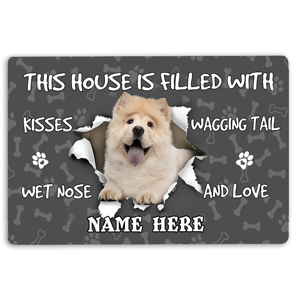 Ohaprints-Doormat-Outdoor-Indoor-Chow-Chow-Dog-Pet-Lover-Pawprint-Grey-Custom-Personalized-Name-Rubber-Door-Mat-1417-18'' x 30''