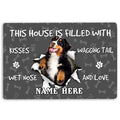 Ohaprints-Doormat-Outdoor-Indoor-Bernese-Mountain-Dog-Pet-Lover-Pawprint-Custom-Personalized-Name-Rubber-Door-Mat-1421-18'' x 30''