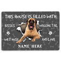 Ohaprints-Doormat-Outdoor-Indoor-English-Mastiff-Dog-Lover-Pawprint-Grey-Custom-Personalized-Name-Rubber-Door-Mat-1425-18'' x 30''