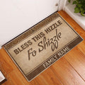 Ohaprints-Doormat-Outdoor-Indoor-Bless-Hizzle-Fo-Shizzle-Funny-Brown-Custom-Personalized-Name-Rubber-Door-Mat-546-