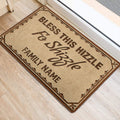 Ohaprints-Doormat-Outdoor-Indoor-Bless-Hizzle-Fo-Shizzle-Christian-Brown-Custom-Personalized-Name-Rubber-Door-Mat-549-