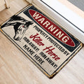 Ohaprints-Doormat-Outdoor-Indoor-Warning-Horse-Farm-Animal-Halloween-Custom-Personalized-Name-Rubber-Door-Mat-553-