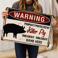 Ohaprints-Doormat-Outdoor-Indoor-Warning-Pig-Farm-Animal-Halloween-Funny-Custom-Personalized-Name-Rubber-Door-Mat-556-