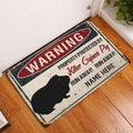 Ohaprints-Doormat-Outdoor-Indoor-Warning-Guinea-Pig-Pet-Halloween-Funny-Custom-Personalized-Name-Rubber-Door-Mat-558-