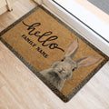 Ohaprints-Doormat-Outdoor-Indoor-Rabbit-Bunny-Pet-Lover-Gift-Idea-Brown-Custom-Personalized-Name-Rubber-Door-Mat-1644-