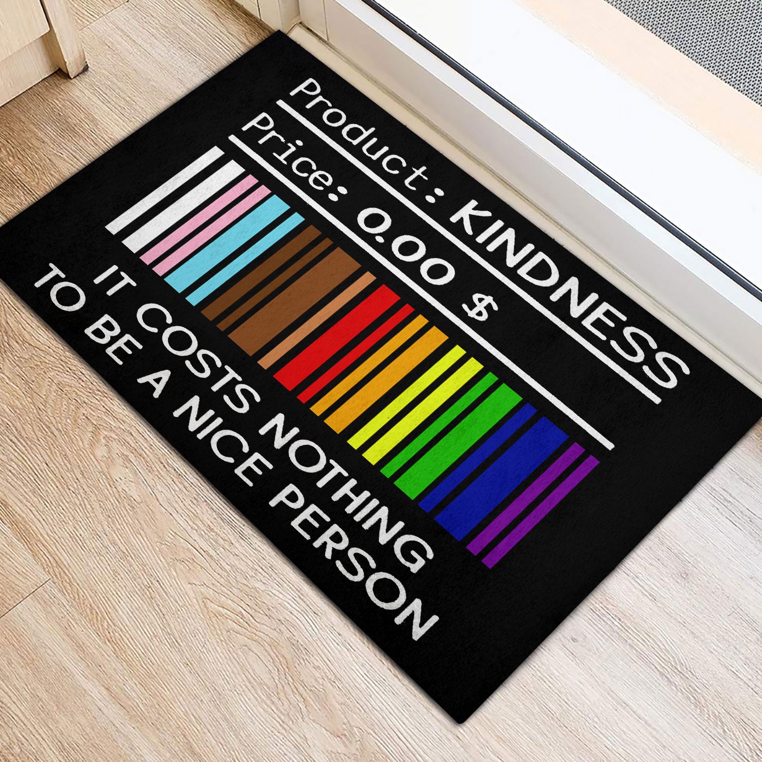 Ohaprints-Doormat-Outdoor-Indoor-Lgbt-Pride-Support-Gift-Idea-Rainbow-Barcode-Product-Kindness-Rubber-Door-Mat-795-