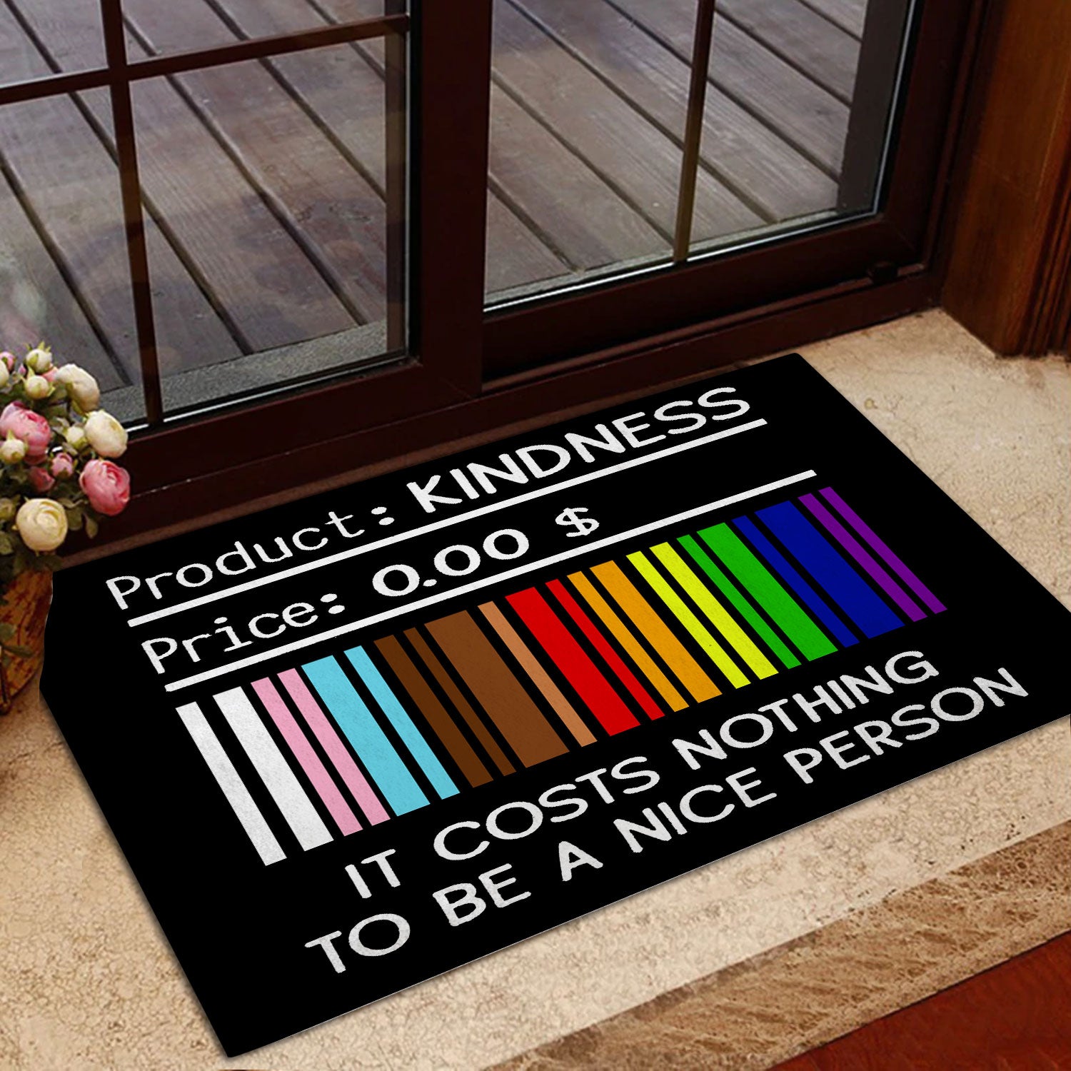 Ohaprints-Doormat-Outdoor-Indoor-Lgbt-Pride-Support-Gift-Idea-Rainbow-Barcode-Product-Kindness-Rubber-Door-Mat-795-