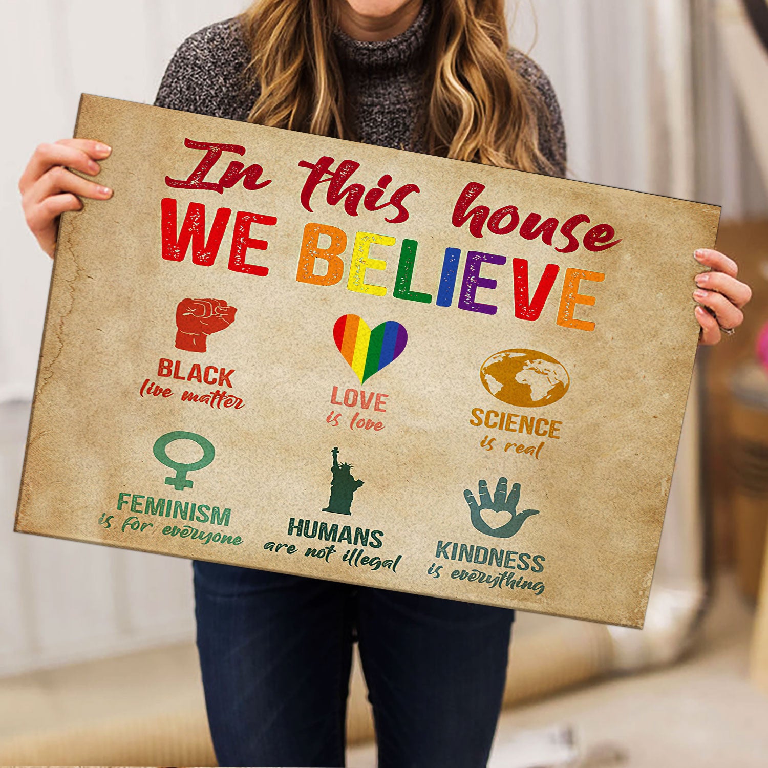 Ohaprints-Doormat-Outdoor-Indoor-Lgbt-Pride-Support-Gift-In-This-House-Blm-Love-Is-Love-Brown-Rubber-Door-Mat-796-