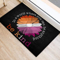 Ohaprints-Doormat-Outdoor-Indoor-Lgbt-Lesbian-Pride-Support-Gift-Idea-Be-Kind-Sunflower-Black-Rubber-Door-Mat-801-