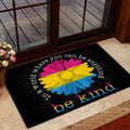 Ohaprints-Doormat-Outdoor-Indoor-Lgbt-Pansexual-Pride-Support-Gift-Idea-Be-Kind-Sunflower-Black-Rubber-Door-Mat-803-