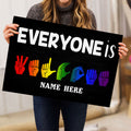 Ohaprints-Doormat-Outdoor-Indoor-Lgbt-Pride-Hand-Sign-Everyone-Welcome-Custom-Personalized-Name-Rubber-Door-Mat-807-