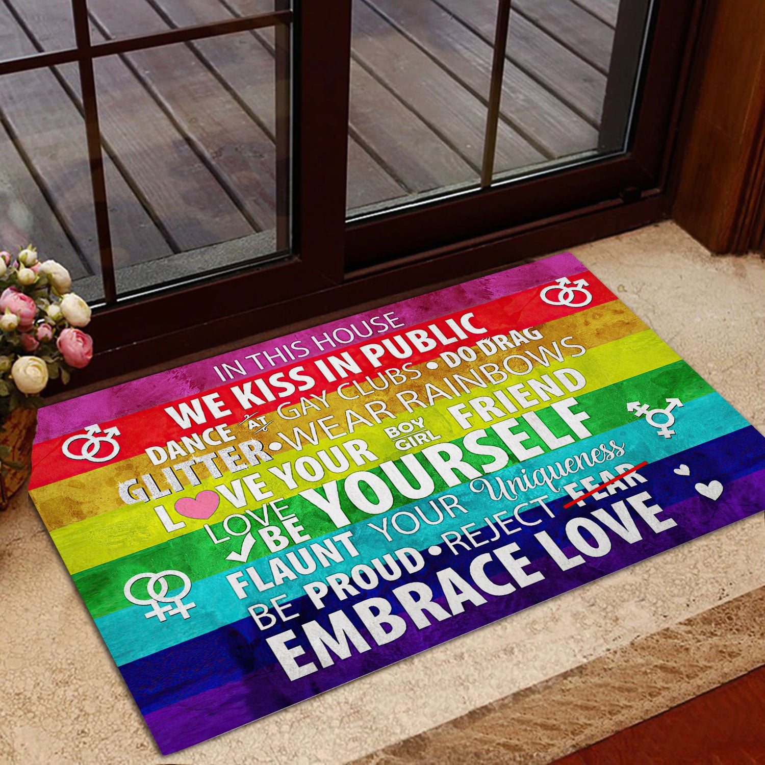 Ohaprints-Doormat-Outdoor-Indoor-Lgbt-Rainbow-Pride-Support-Gift-In-This-House-Kiss-In-Public-Rubber-Door-Mat-811-