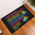 Ohaprints-Doormat-Outdoor-Indoor-Lgbt-Pride-Support-Gift-Idea-Rainbow-Hand-Love-Over-Hate-Rubber-Door-Mat-816-