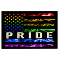 Ohaprints-Doormat-Outdoor-Indoor-Lgbt-Pride-Support-Gift-Idea-Rainbow-Smoke-America-Us-Flag-Rubber-Door-Mat-822-18'' x 30''