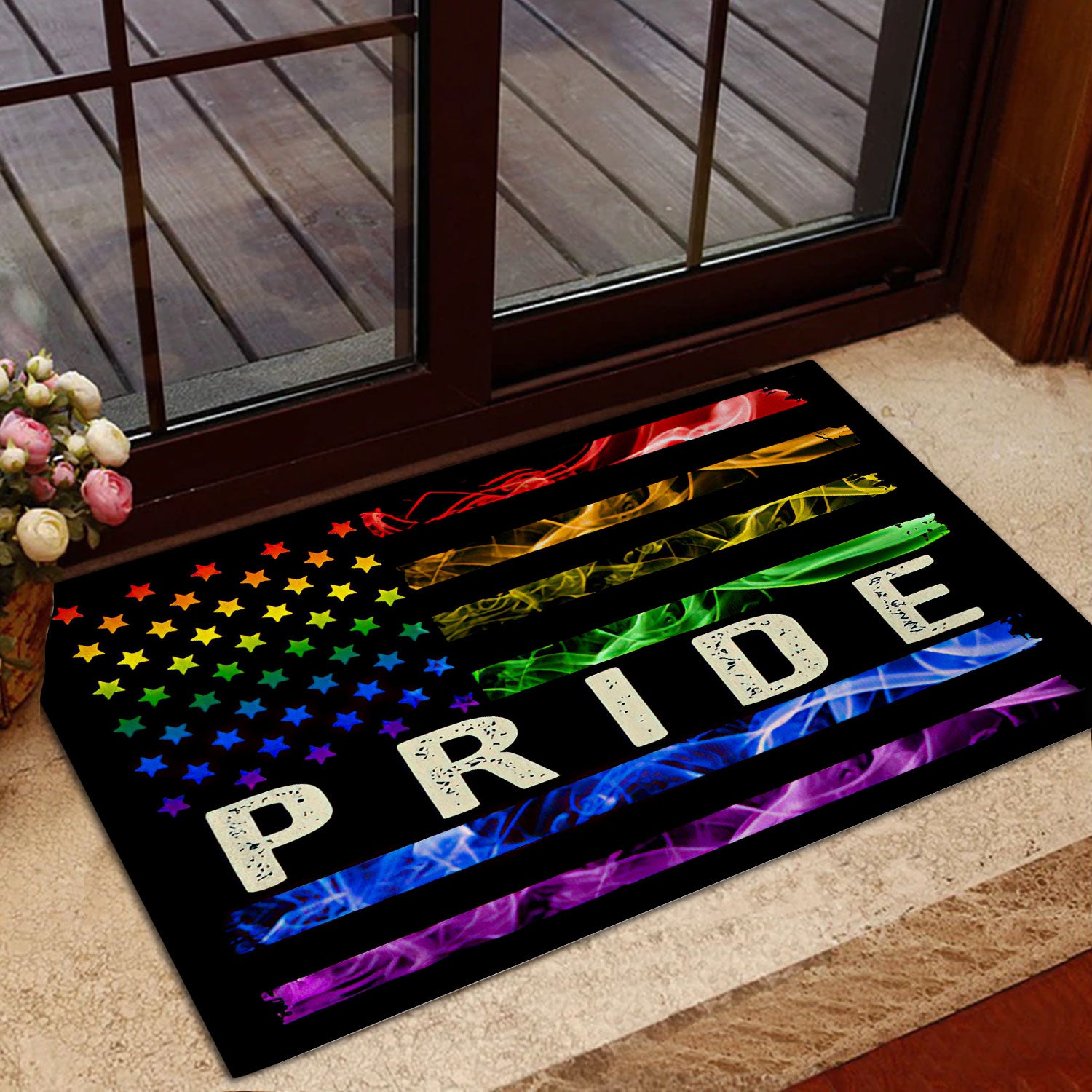 Ohaprints-Doormat-Outdoor-Indoor-Lgbt-Pride-Support-Gift-Idea-Rainbow-Smoke-America-Us-Flag-Rubber-Door-Mat-822-