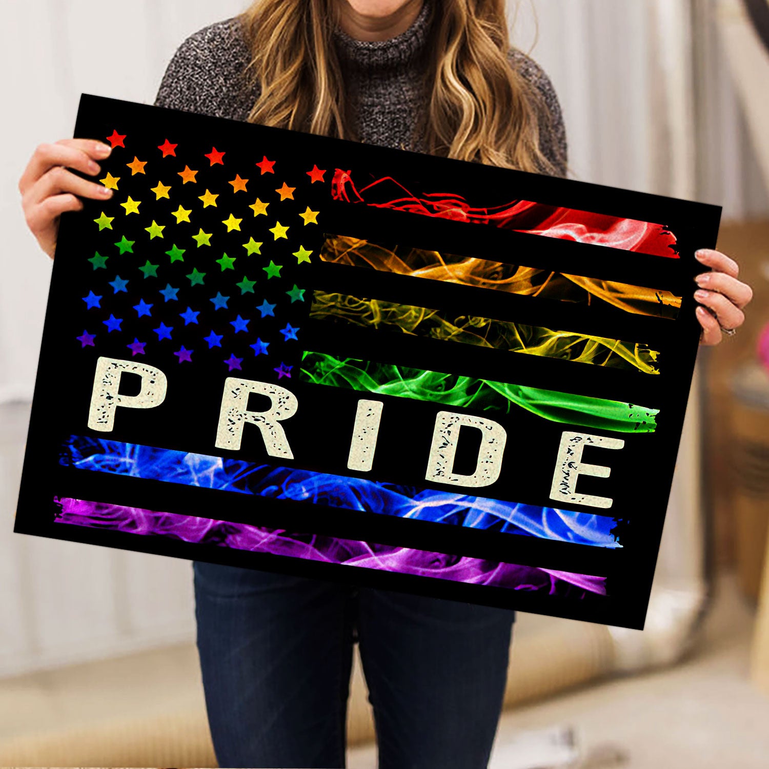 Ohaprints-Doormat-Outdoor-Indoor-Lgbt-Pride-Support-Gift-Idea-Rainbow-Smoke-America-Us-Flag-Rubber-Door-Mat-822-