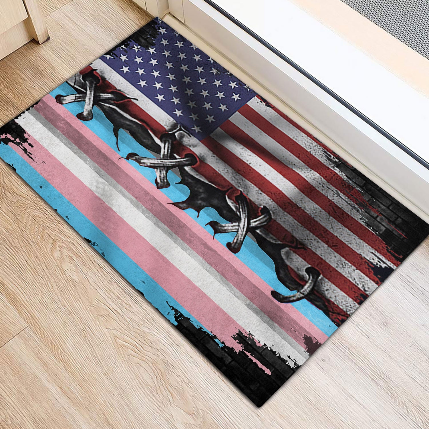 Ohaprints-Doormat-Outdoor-Indoor-Lgbt-Pride-Support-Gift-Idea-America-Us-Transgender-Flag-Rubber-Door-Mat-828-