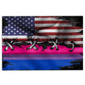 Ohaprints-Doormat-Outdoor-Indoor-Lgbt-Pride-Support-Gift-Idea-America-Us-Bisexual-Flag-Rubber-Door-Mat-829-18'' x 30''