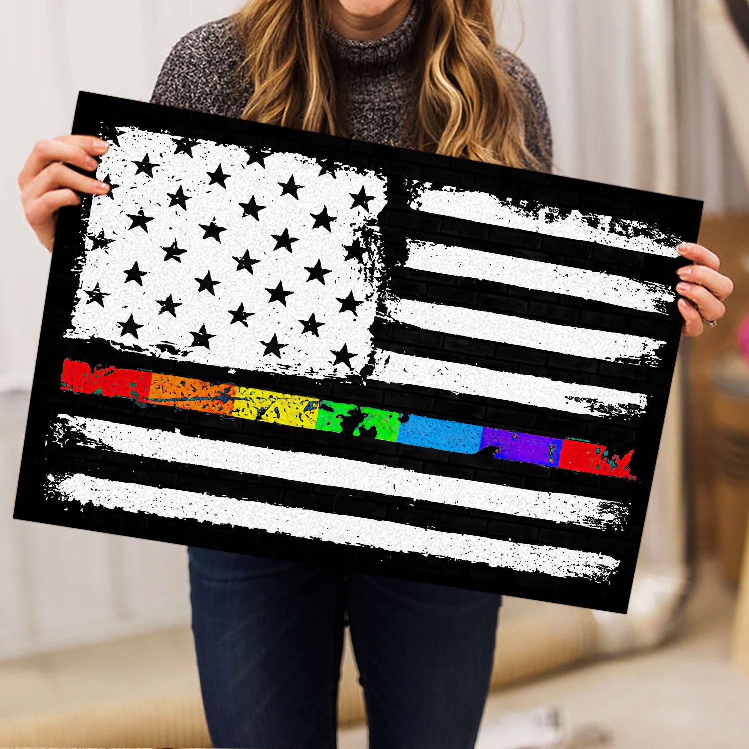 Ohaprints-Doormat-Outdoor-Indoor-Lgbt-Pride-Support-Gift-Idea-Rainbow-America-Us-Flag-Rubber-Door-Mat-831-