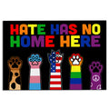 Ohaprints-Doormat-Outdoor-Indoor-Lgbt-Pride-Rainbow-Support-Gift-Idea-Cat-Hand-Hate-No-Home-Here-Rubber-Door-Mat-832-18'' x 30''