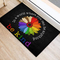 Ohaprints-Doormat-Outdoor-Indoor-Lgbt-Rainbow-Pride-Support-Gift-Idea-Be-Kind-Sunflower-Black-Rubber-Door-Mat-834-