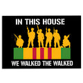 Ohaprints-Doormat-Outdoor-Indoor-Proud-Vietnam-Veteran-Flag-This-House-We-Walked-The-Walk-Black-Rubber-Door-Mat-888-18'' x 30''