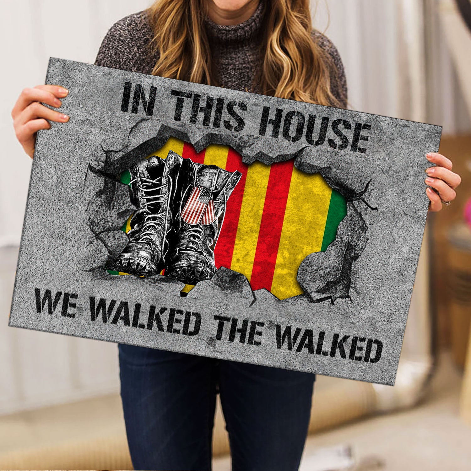 Ohaprints-Doormat-Outdoor-Indoor-Vietnam-Veteran-We-Walked-The-Walk-Soldier-Boost-Flag-Gift-Rubber-Door-Mat-890-