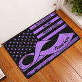 Ohaprints-Doormat-Outdoor-Indoor-Alzheimer-Awareness-Purple-Violet-Black-Custom-Personalized-Name-Rubber-Door-Mat-1866-