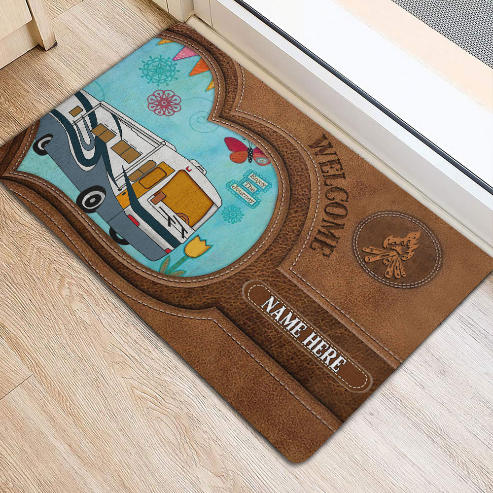 Ohaprints-Doormat-Outdoor-Indoor-Class-A-Rv-Camping-Campsite-Idea-Brown-Custom-Personalized-Name-Rubber-Door-Mat-1870-