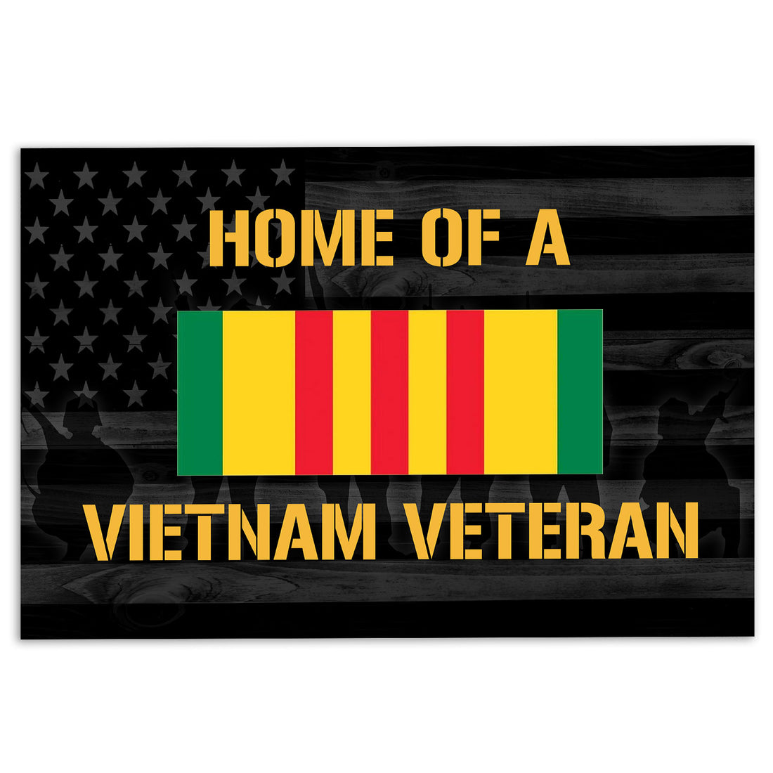 Ohaprints-Doormat-Outdoor-Indoor-Vietnam-Veteran-Home-Of-A-Veteran-Proud-Military-Gift-Idea-Black-Rubber-Door-Mat-478-18'' x 30''